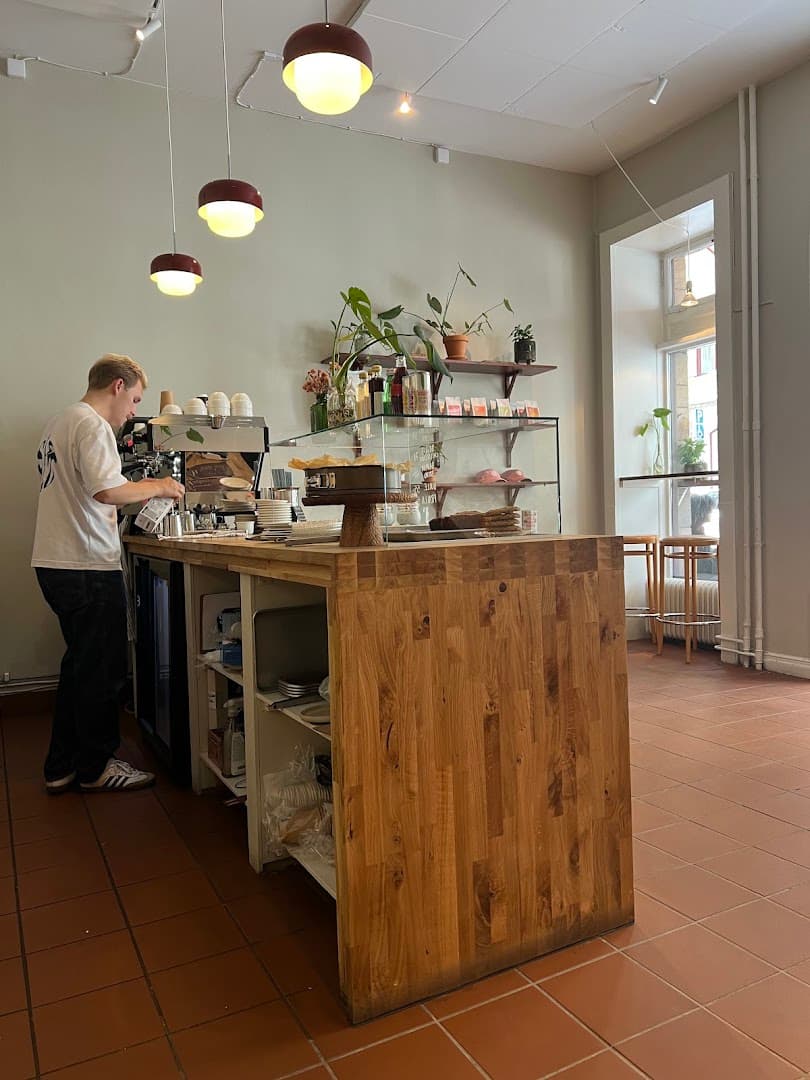 Interior of Solkant Café & Roastery, specialty coffee shop in Stockholm