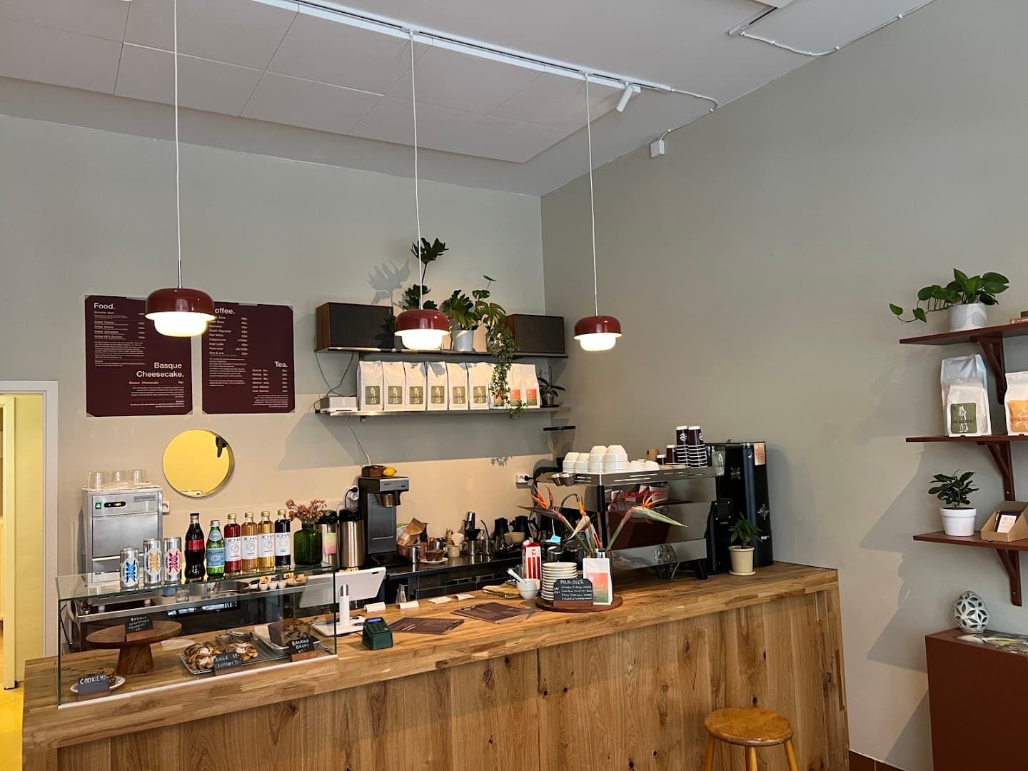 Interior of Solkant Café & Roastery, specialty coffee shop in Stockholm