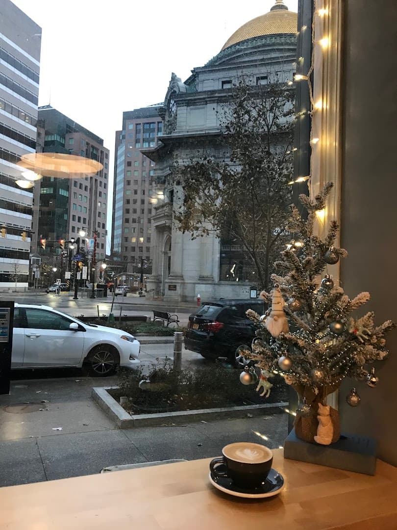 Interior of Overwinter Coffee - Downtown Buffalo, specialty coffee shop in Buffalo