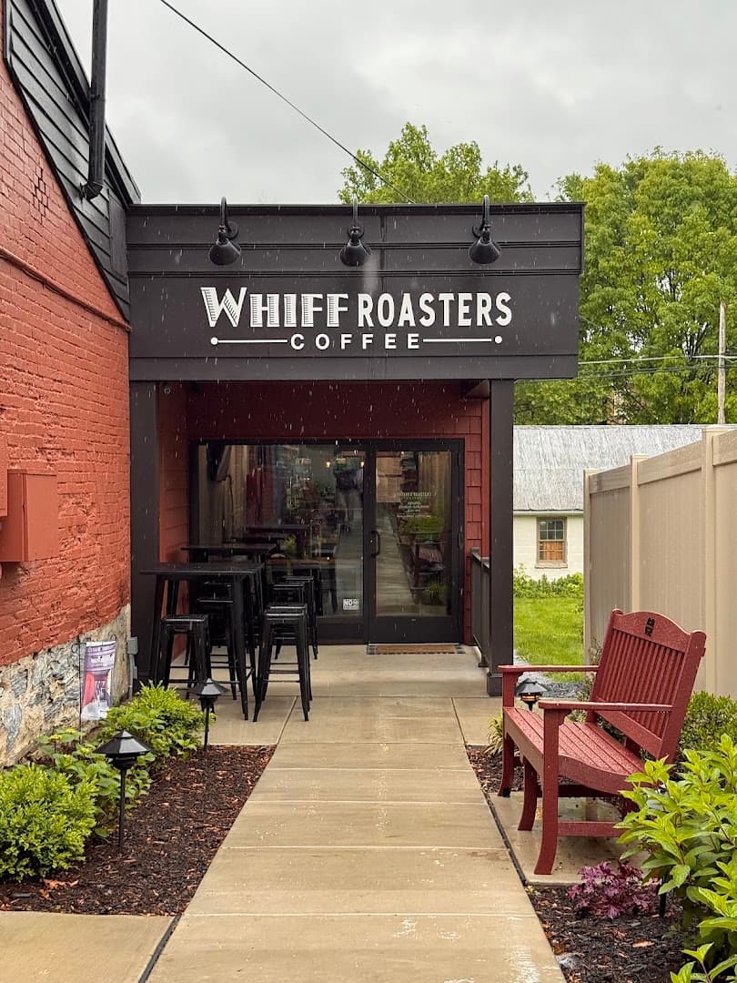 Storefront of Whiff Roasters, specialty coffee shop in Lancaster