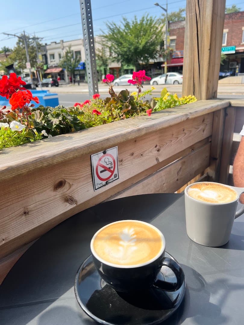 Coffee at Krave Coffee, specialty coffee shop in Toronto