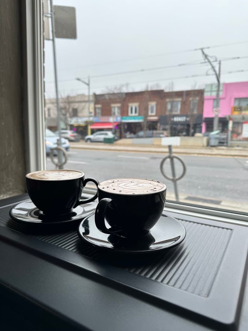 Coffee at Krave Coffee, specialty coffee shop in Toronto