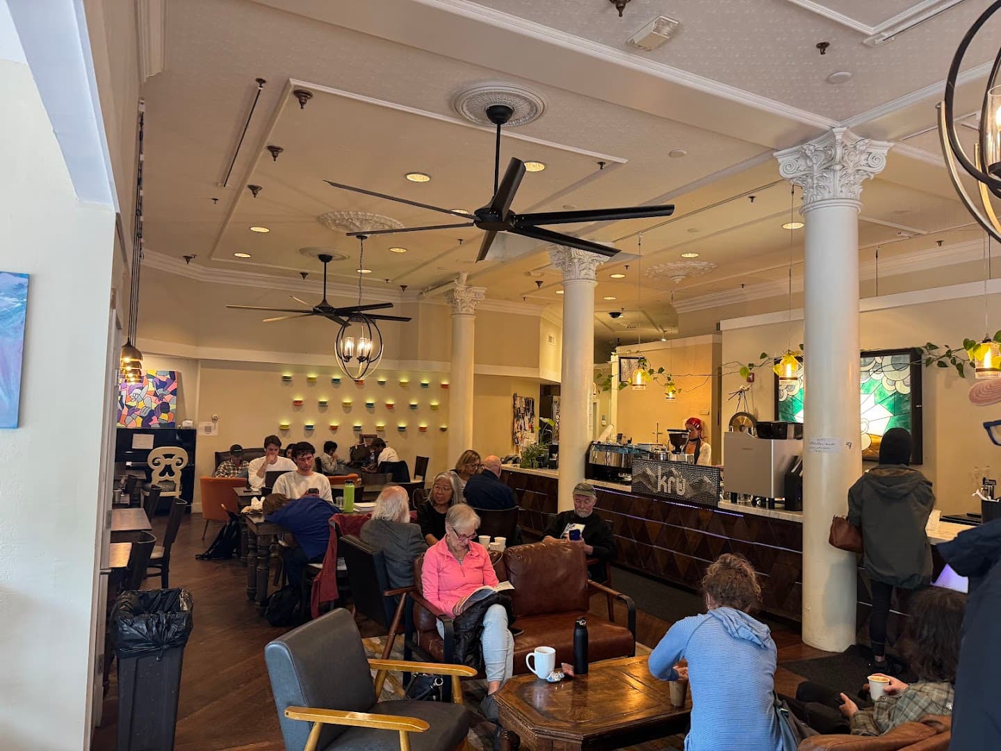 Kru Coffee Collective - specialty coffee shop in Church Street Marketplace