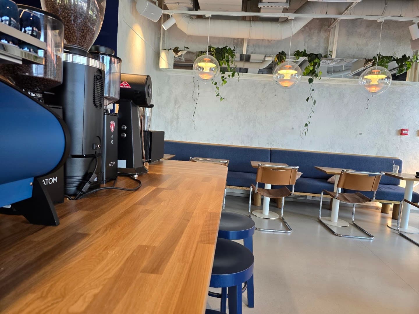 Interior of Coffeedesk Kawiarnia Tamka, specialty coffee shop in Warsaw