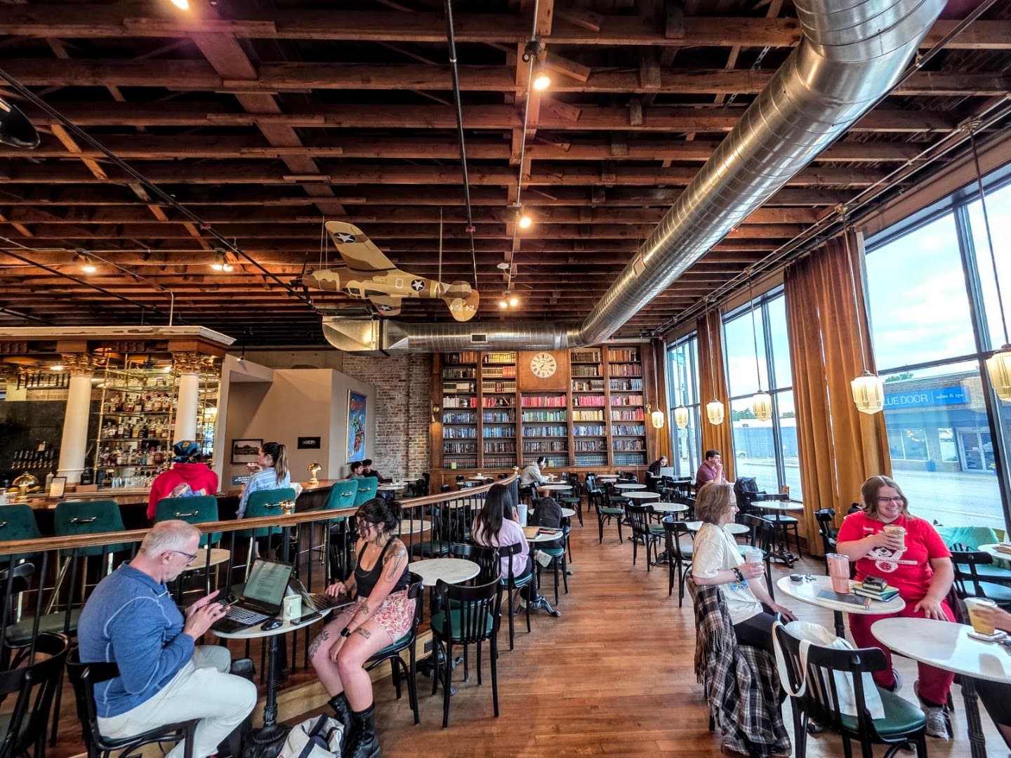 Interior of The Mill on Leavenworth, specialty coffee shop in Omaha