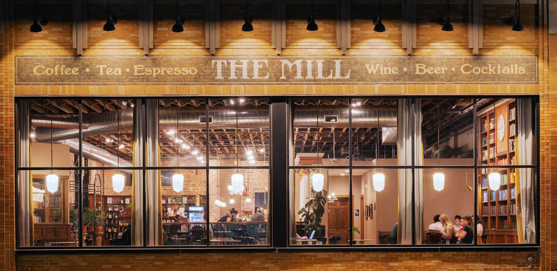Storefront of The Mill on Leavenworth, specialty coffee shop in Omaha
