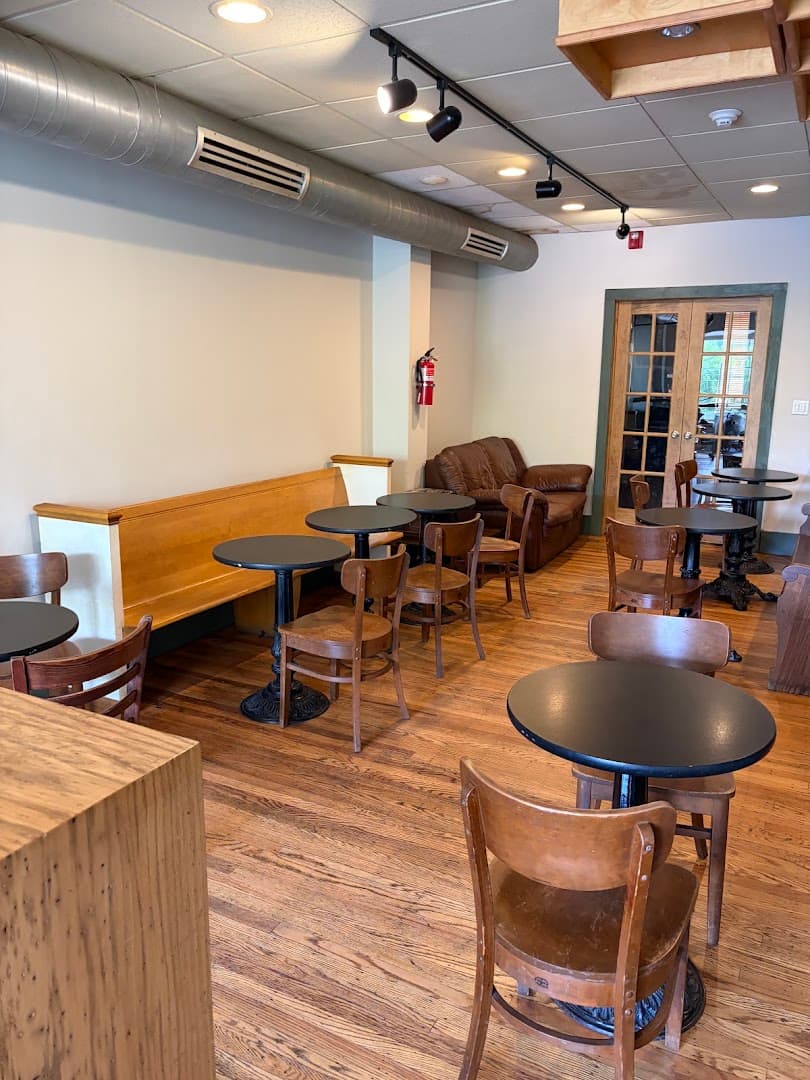 Interior of Chestnut Hill Coffee Co, specialty coffee shop in Philadelphia