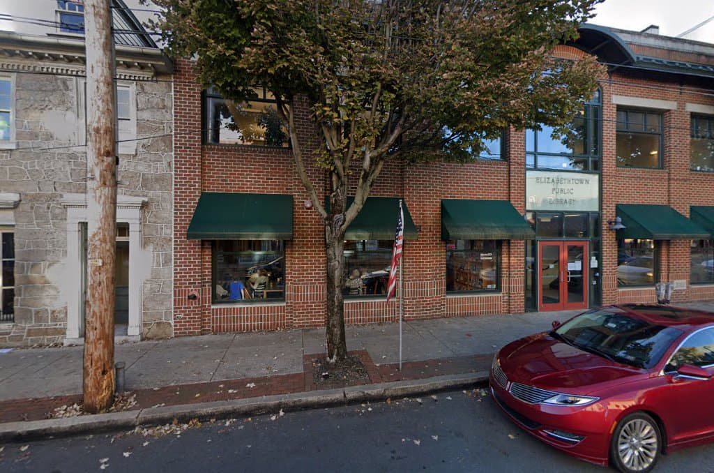 Storefront of Elizabethtown Coffee Company, specialty coffee shop in Lancaster