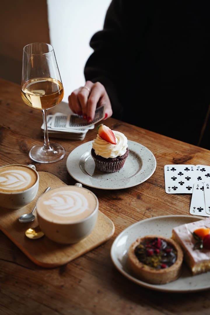 Coffee at Polibek Café, specialty coffee shop in Prague