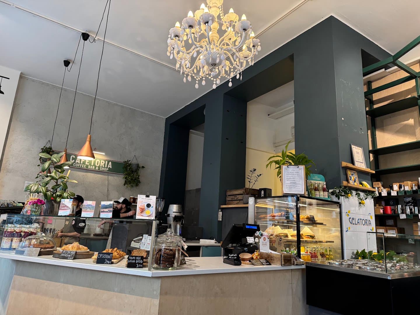 Interior of Cafetoria Café & Shop, specialty coffee shop in Helsinki