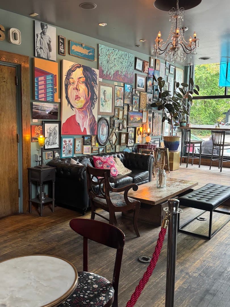 Interior of Cafe Sasso, specialty coffee shop in Rochester