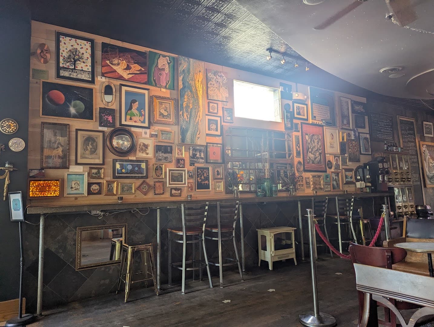 Interior of Cafe Sasso, specialty coffee shop in Rochester