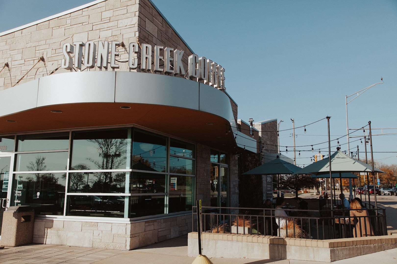 Storefront of Stone Creek Coffee - Glendale, specialty coffee shop in Milwaukee