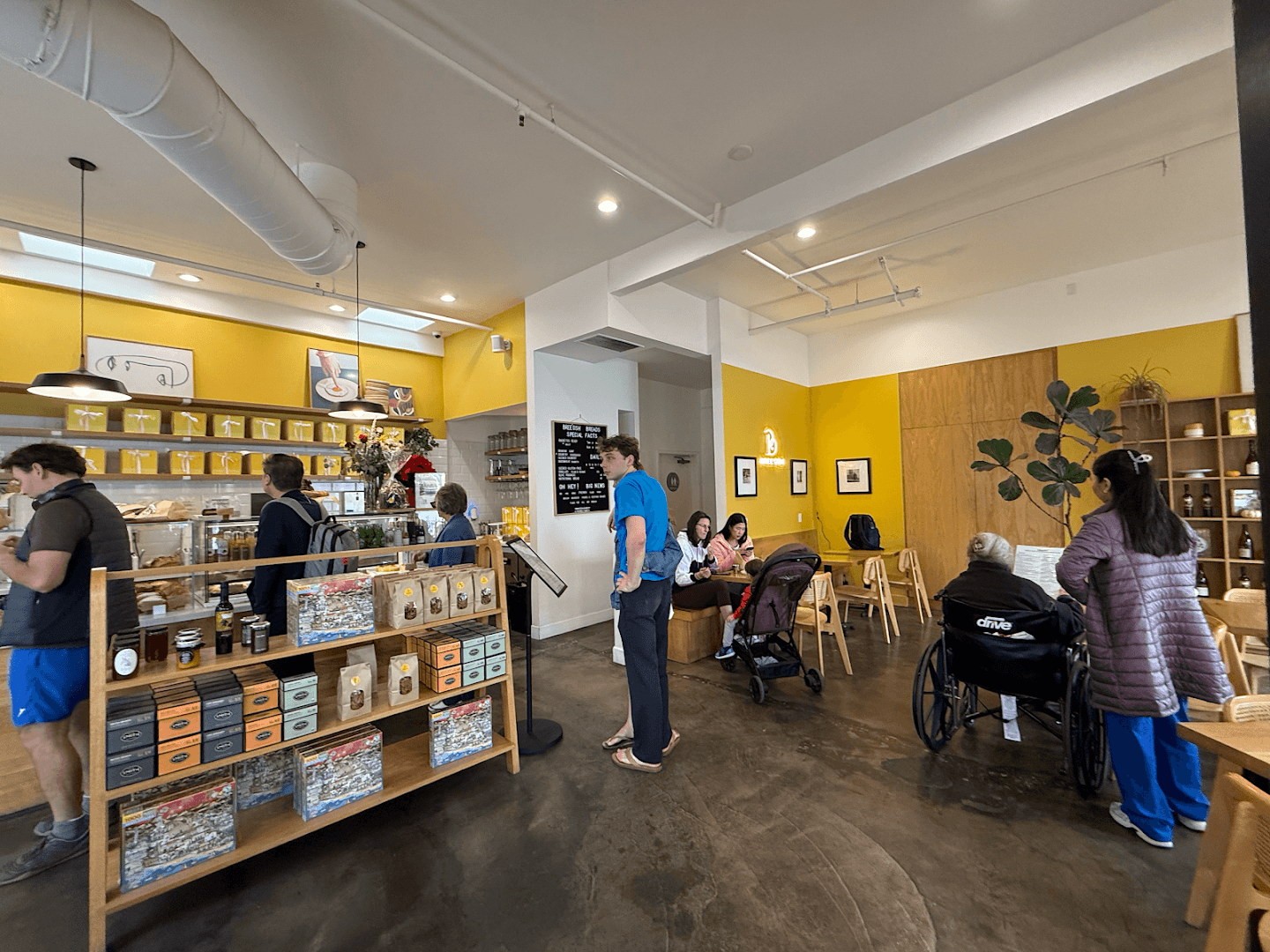 Interior of Bree'Osh, specialty coffee shop in Santa Barbara