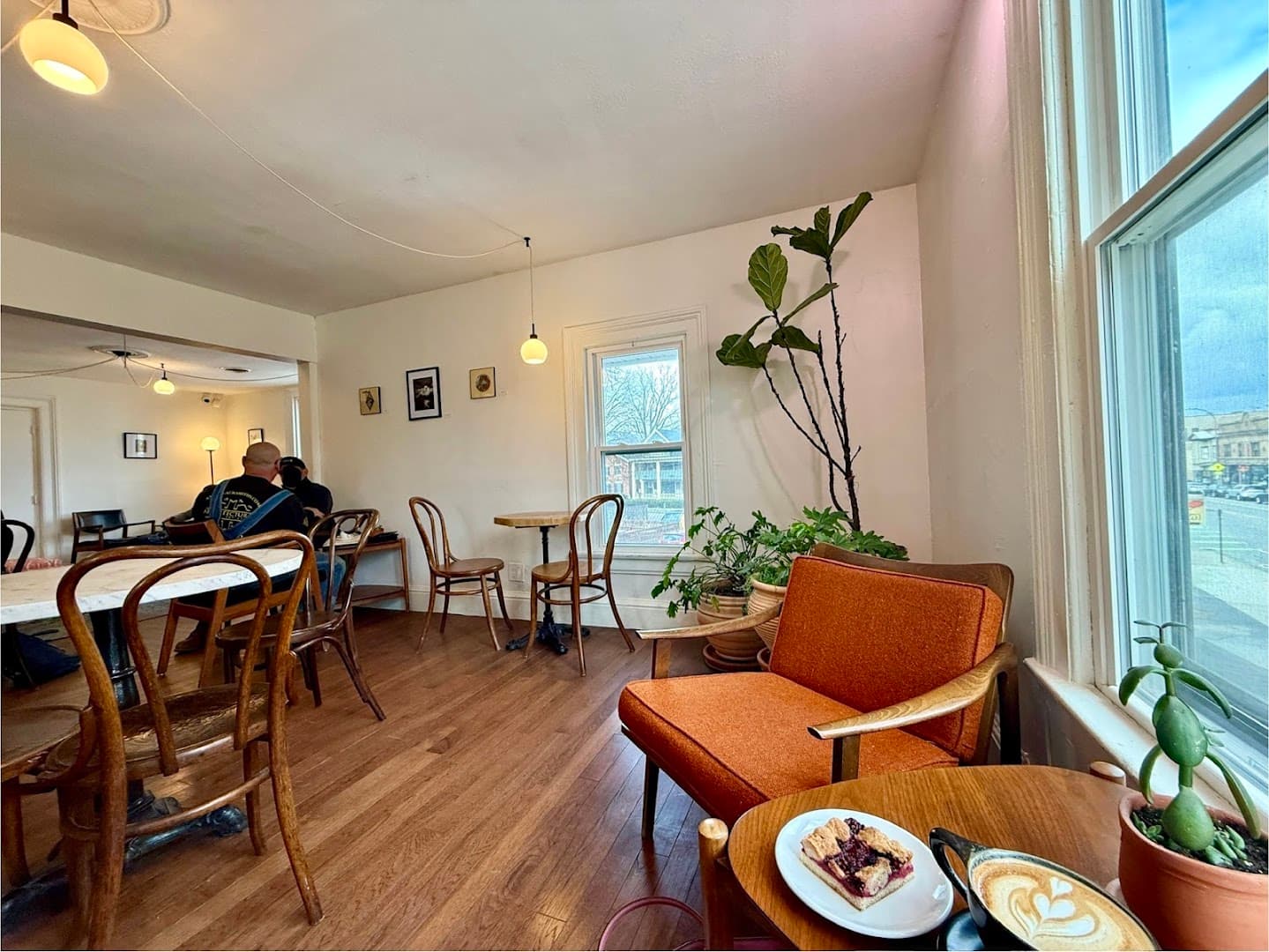 Interior of Hydra Coffeehouse, specialty coffee shop in Rochester