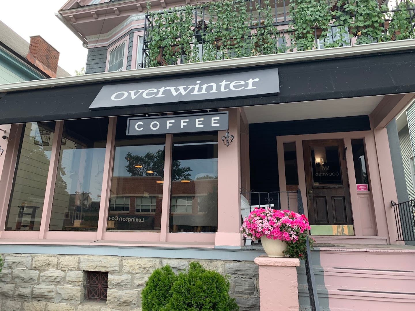 Storefront of Overwinter Coffee - Elmwood Village, specialty coffee shop in Buffalo