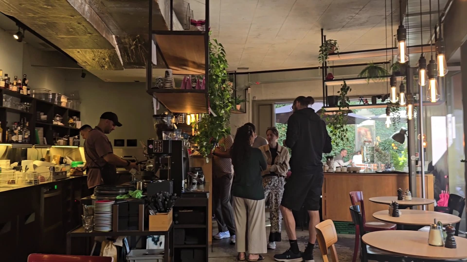 Interior of Bros Beans & Beats, specialty coffee shop in Zurich