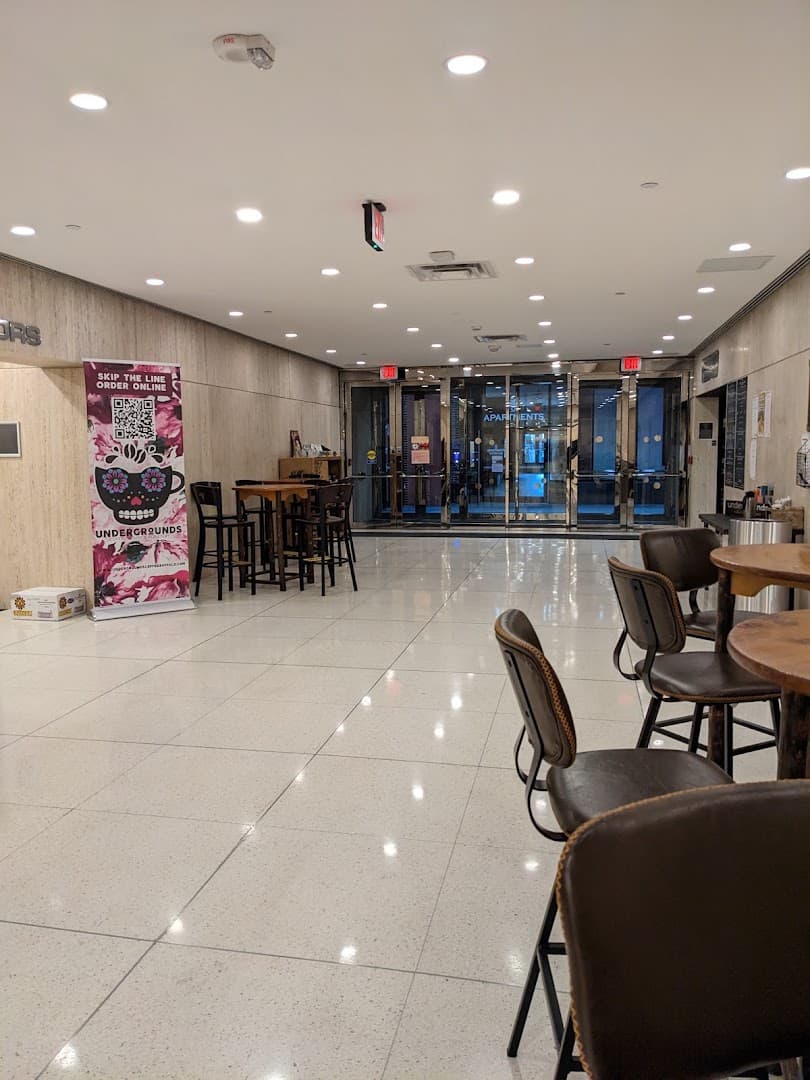 Interior of Undergrounds Coffee Seneca One, specialty coffee shop in Buffalo