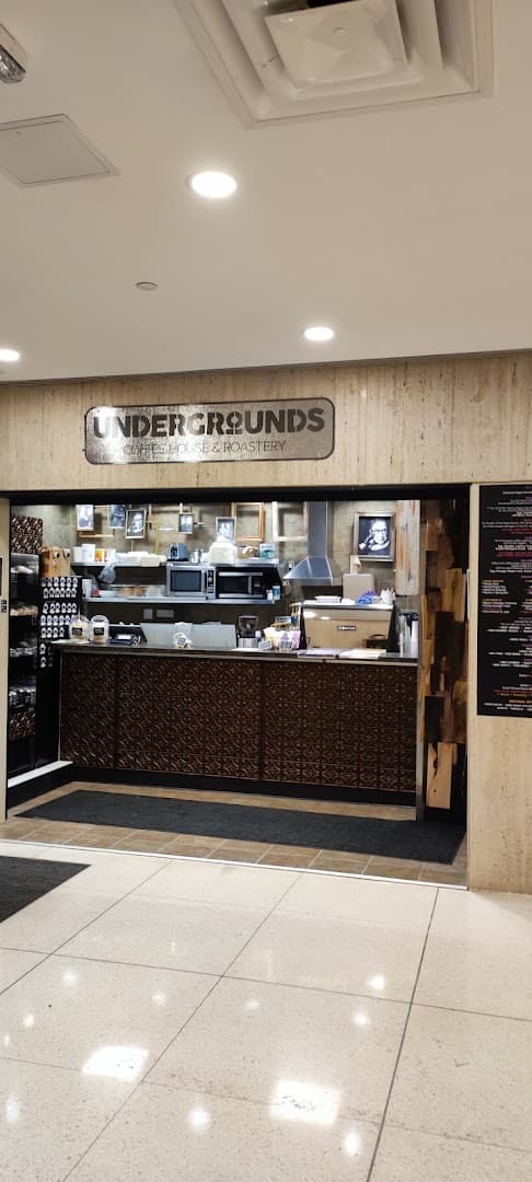 Interior of Undergrounds Coffee Seneca One, specialty coffee shop in Buffalo