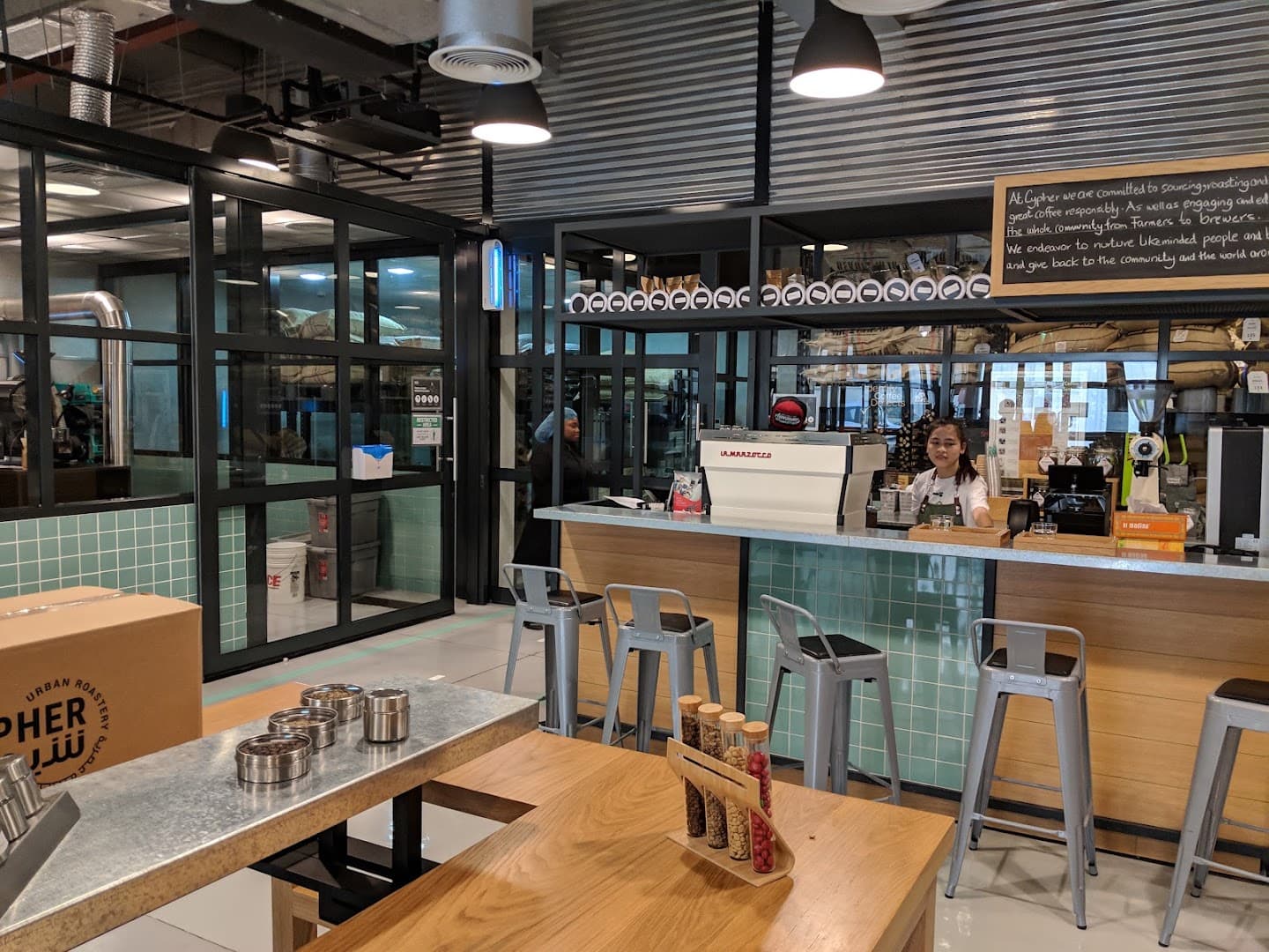 Cypher Urban Roastery - specialty coffee shop in Dubai