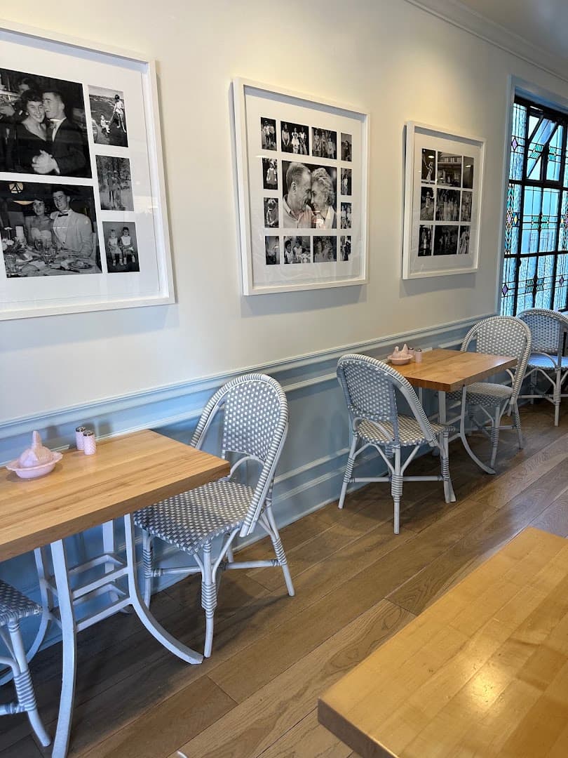 Interior of Jeannine's Restaurant & Bakery, specialty coffee shop in Santa Barbara