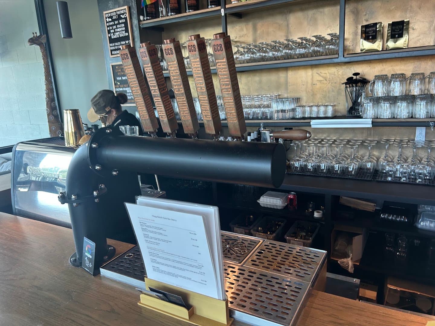 Interior of Hogg Batch Coffee Roastery, specialty coffee shop in Tampa-St. Petersburg