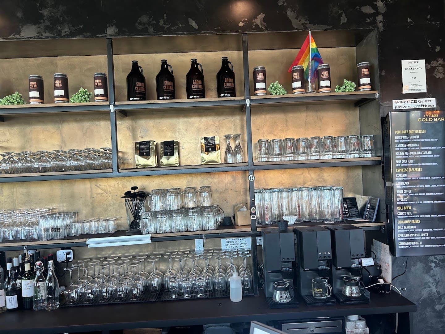 Interior of Hogg Batch Coffee Roastery, specialty coffee shop in Tampa-St. Petersburg