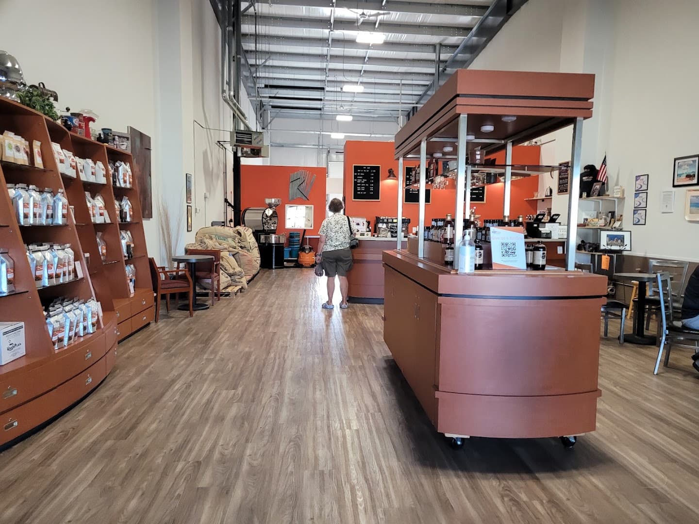 Interior of Union Place Coffee Roasters, specialty coffee shop in Rochester