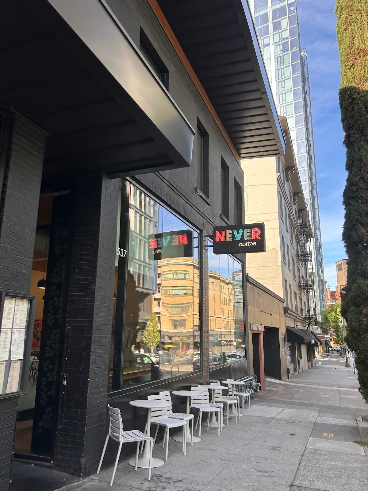 Never Coffee - specialty coffee shop in Downtown Portland