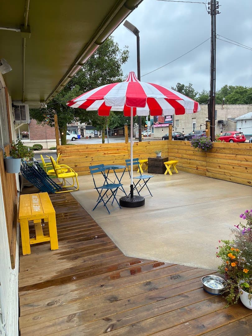 Storefront of Little House Roc, specialty coffee shop in Rochester