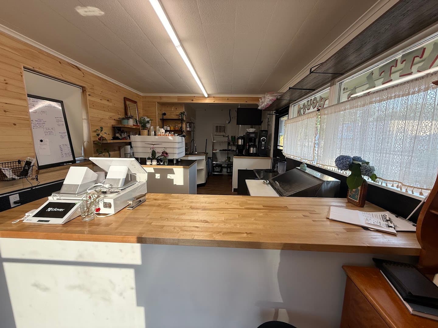 Interior of Little House Roc, specialty coffee shop in Rochester