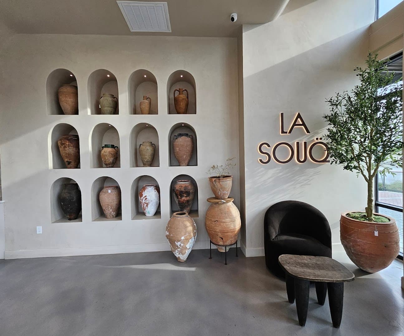 Interior of La Souq, specialty coffee shop in Dallas