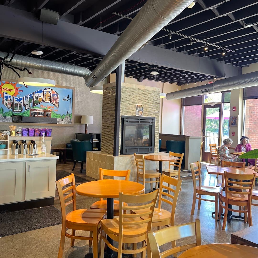 Interior of SPoT Coffee Amherst, specialty coffee shop in Buffalo