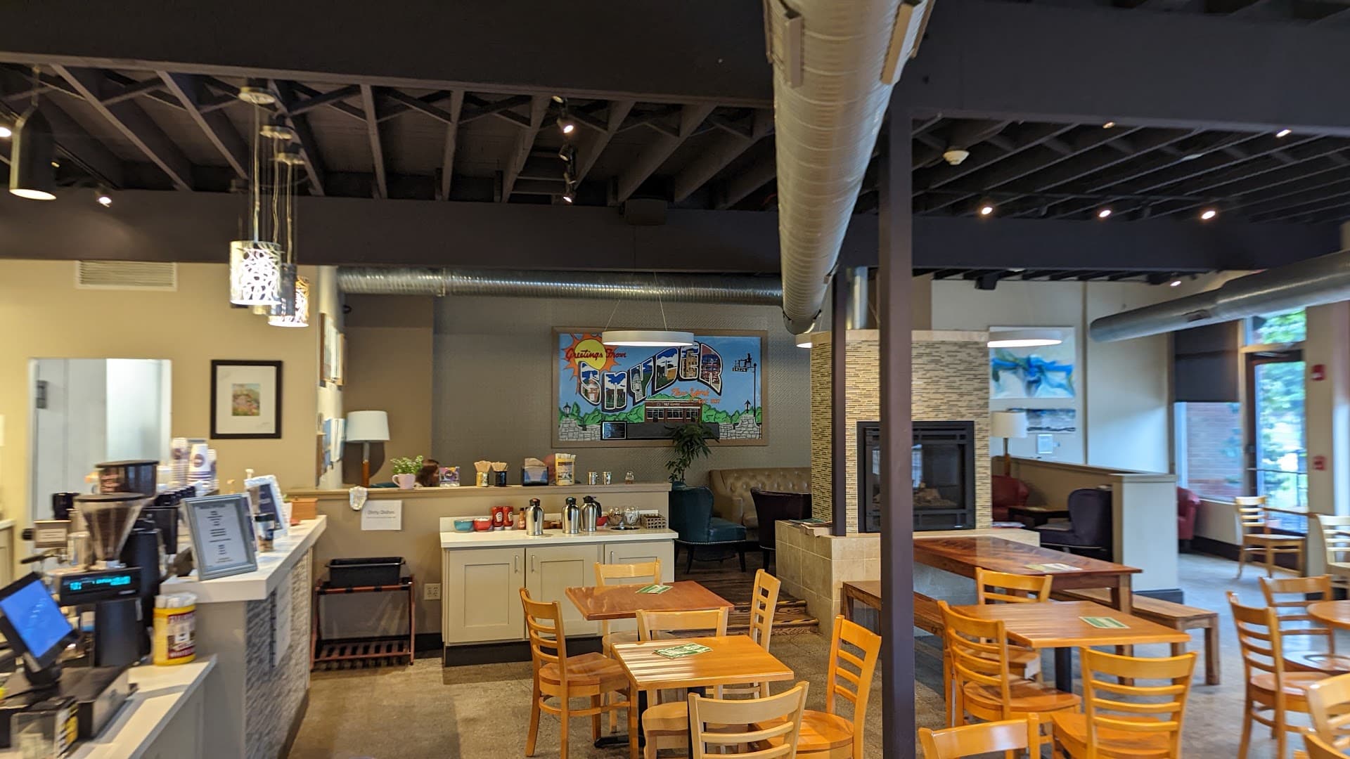 Interior of SPoT Coffee Amherst, specialty coffee shop in Buffalo