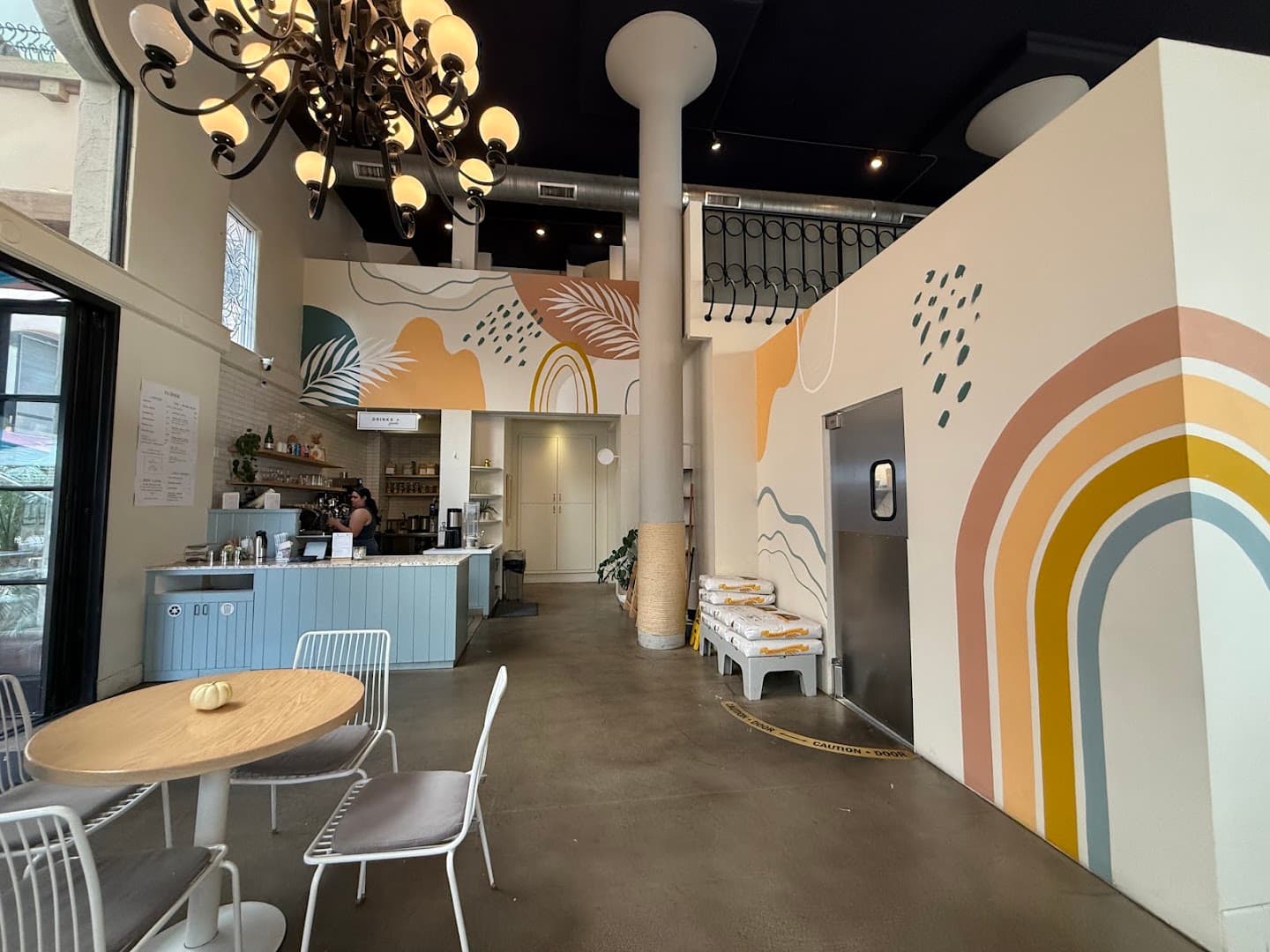 Interior of Hook & Press Donuts, specialty coffee shop in Santa Barbara