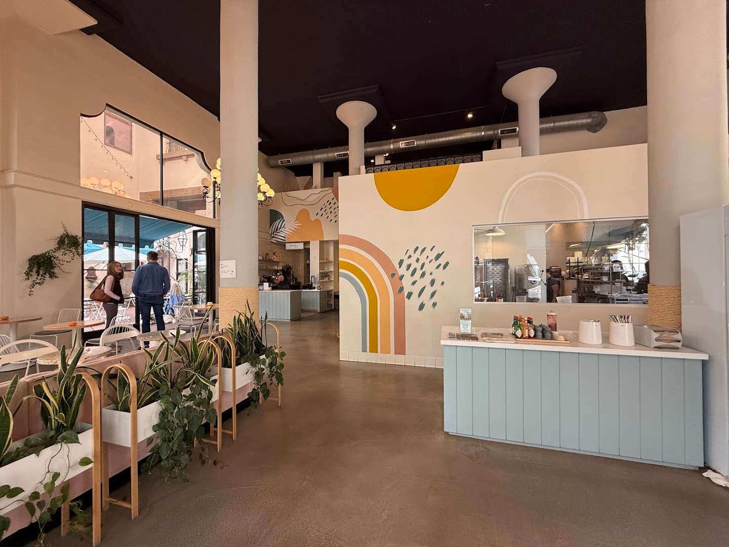 Interior of Hook & Press Donuts, specialty coffee shop in Santa Barbara