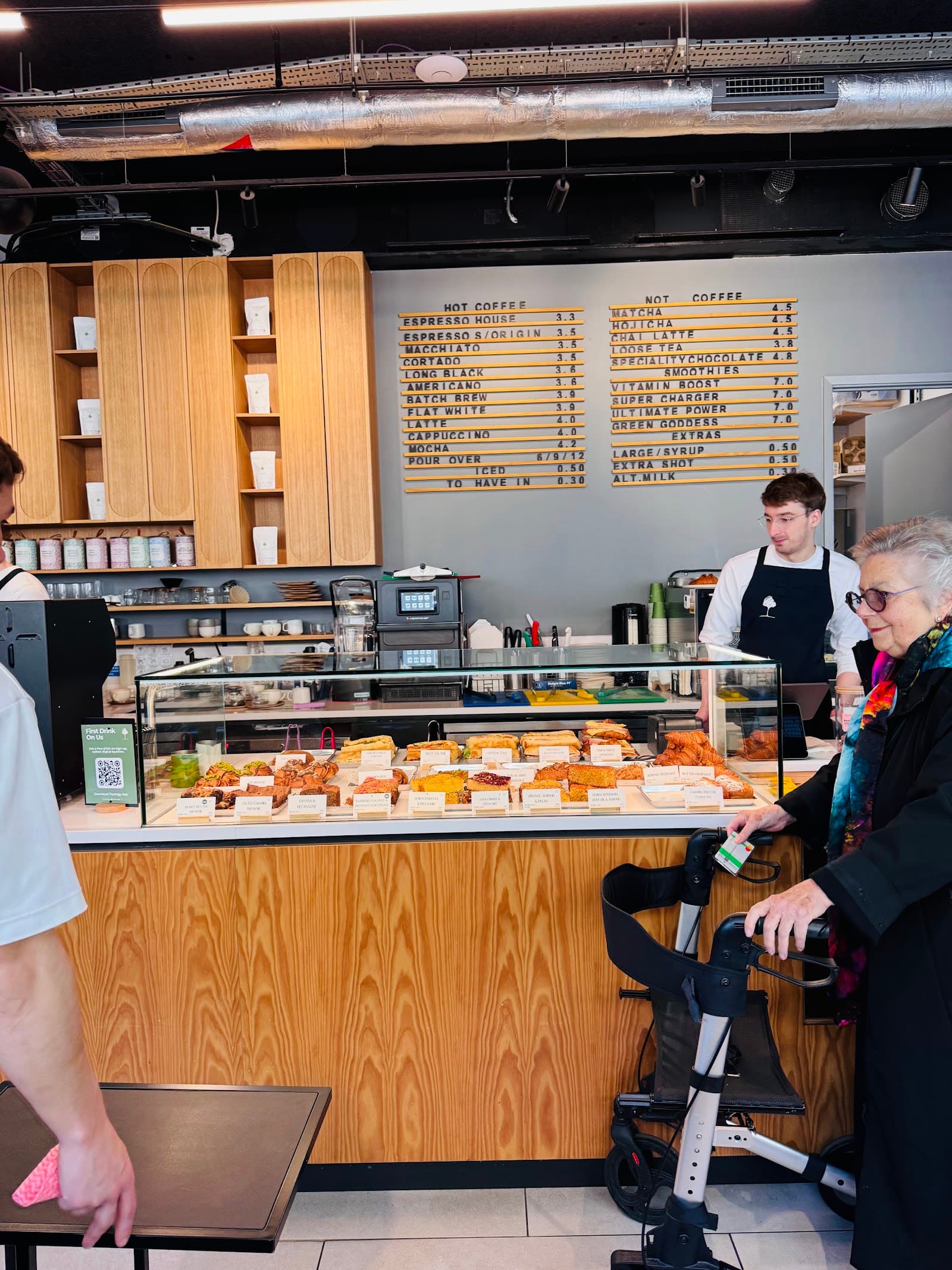 Interior of Treelogy Speciality Coffee Paddington, specialty coffee shop in London