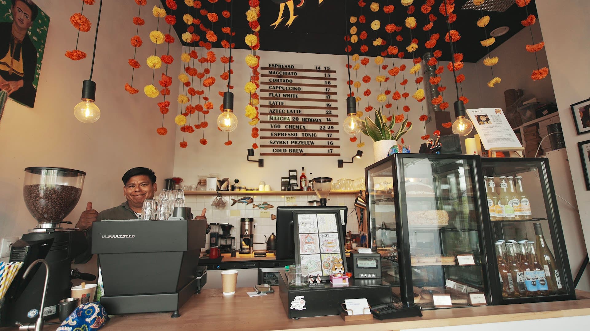Interior of Goodly Specialty Coffee, specialty coffee shop in Warsaw