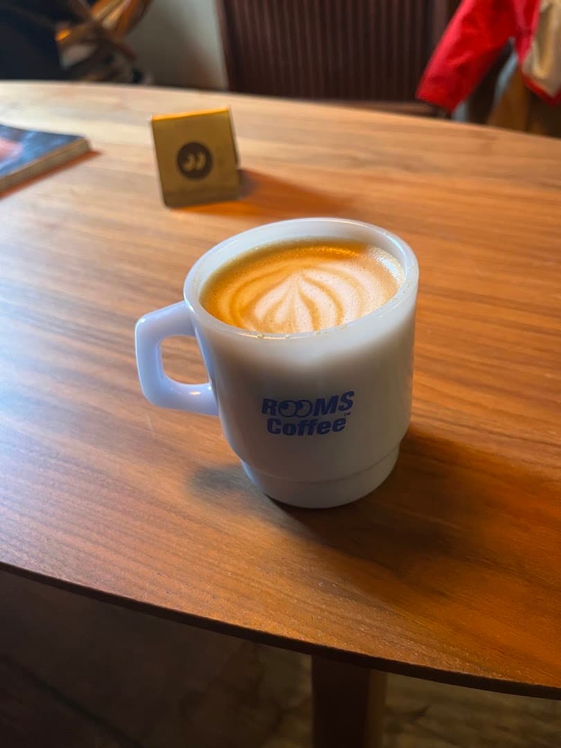 Coffee at Rooms Coffee, specialty coffee shop in Toronto