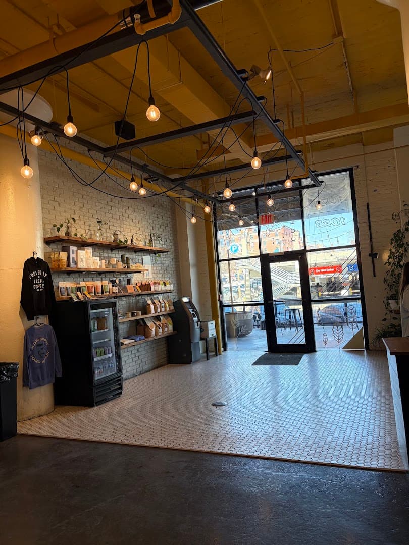 Interior of Hardy Coffee Co., specialty coffee shop in Omaha