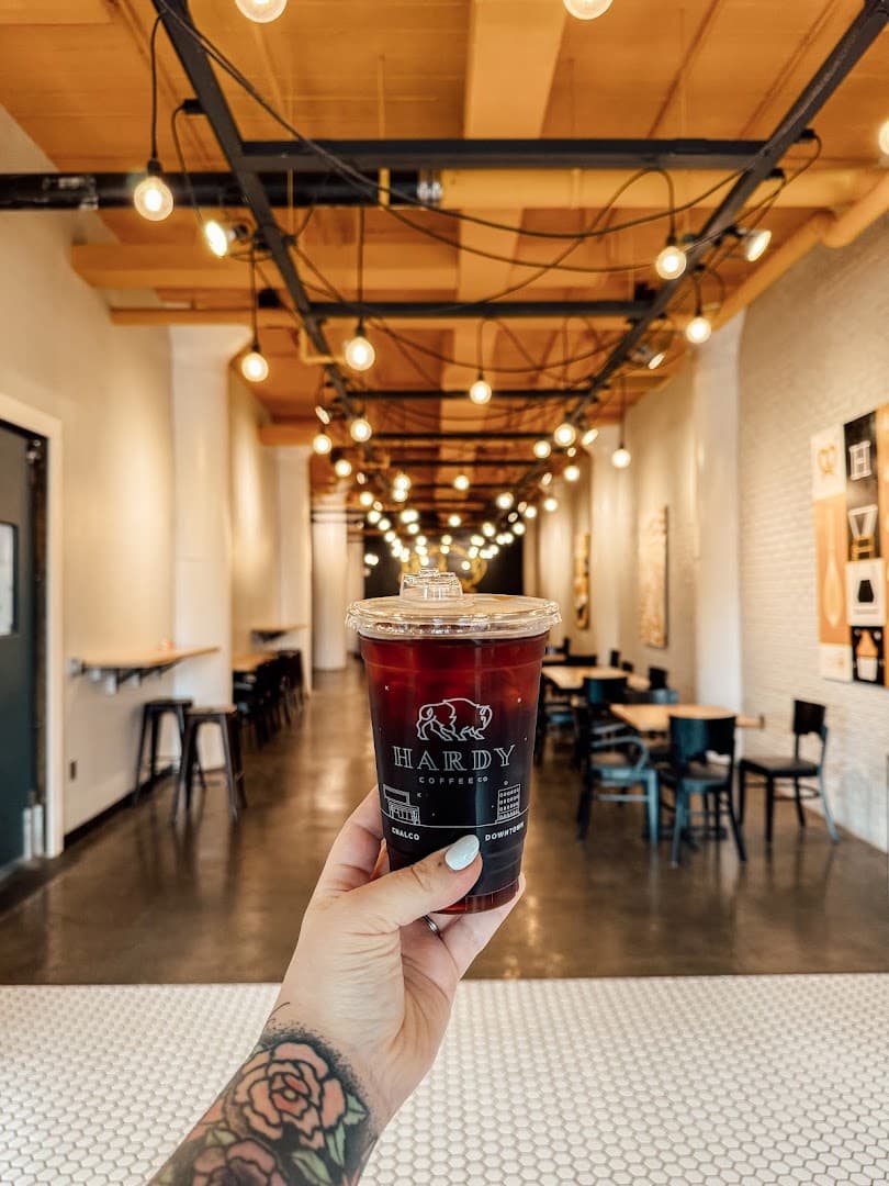 Coffee at Hardy Coffee Co., specialty coffee shop in Omaha