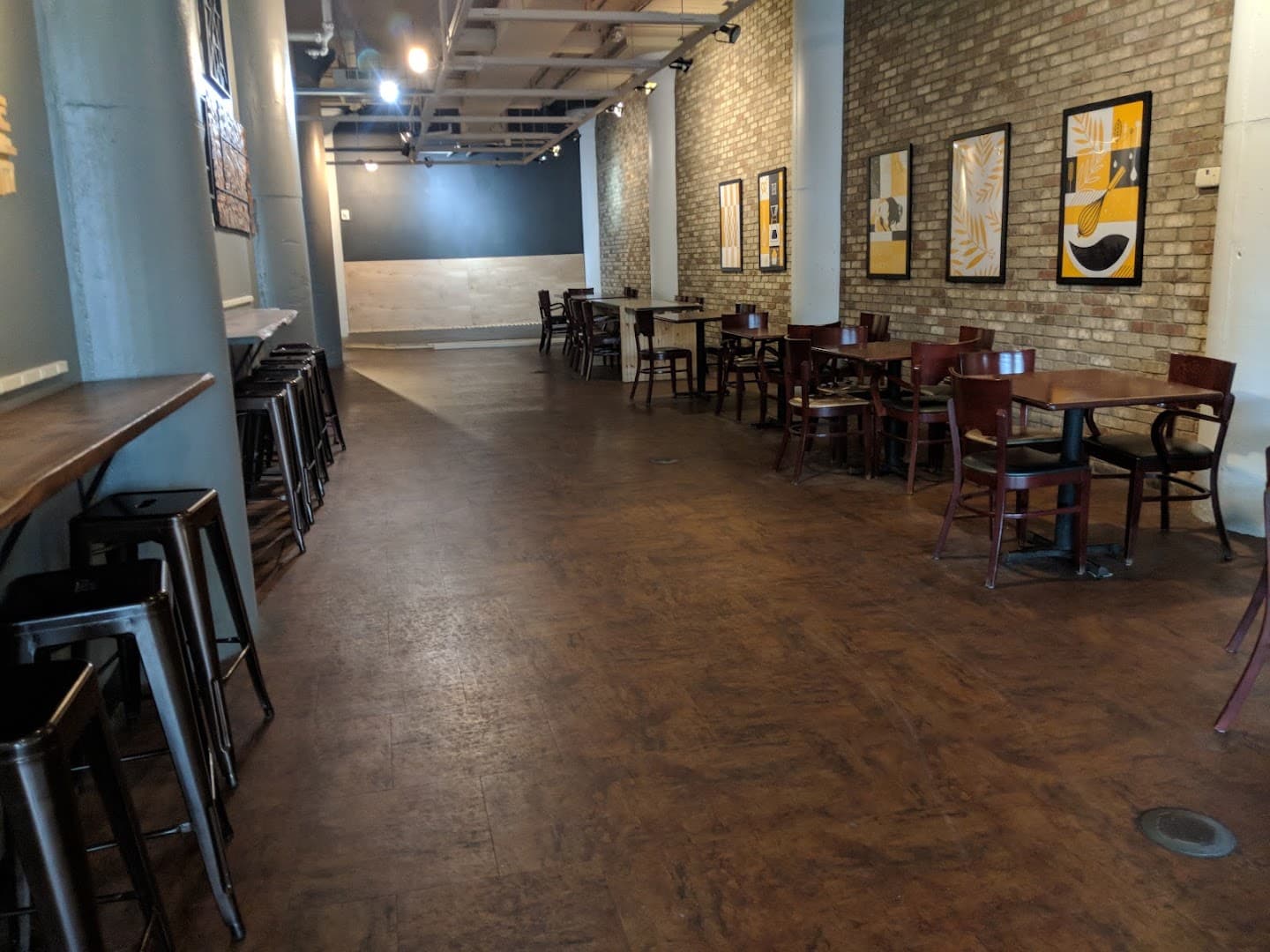 Interior of Hardy Coffee Co., specialty coffee shop in Omaha