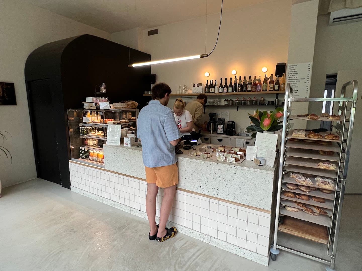 Interior of Cała w Mące, specialty coffee shop in Warsaw