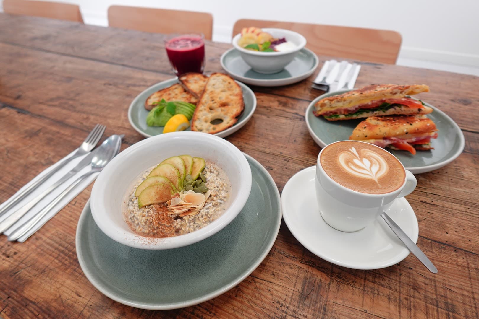 Coffee at Allpress Roastery, specialty coffee shop in Auckland