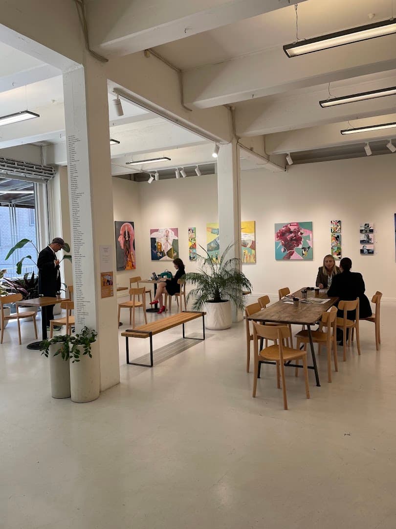 Interior of Allpress Roastery, specialty coffee shop in Auckland