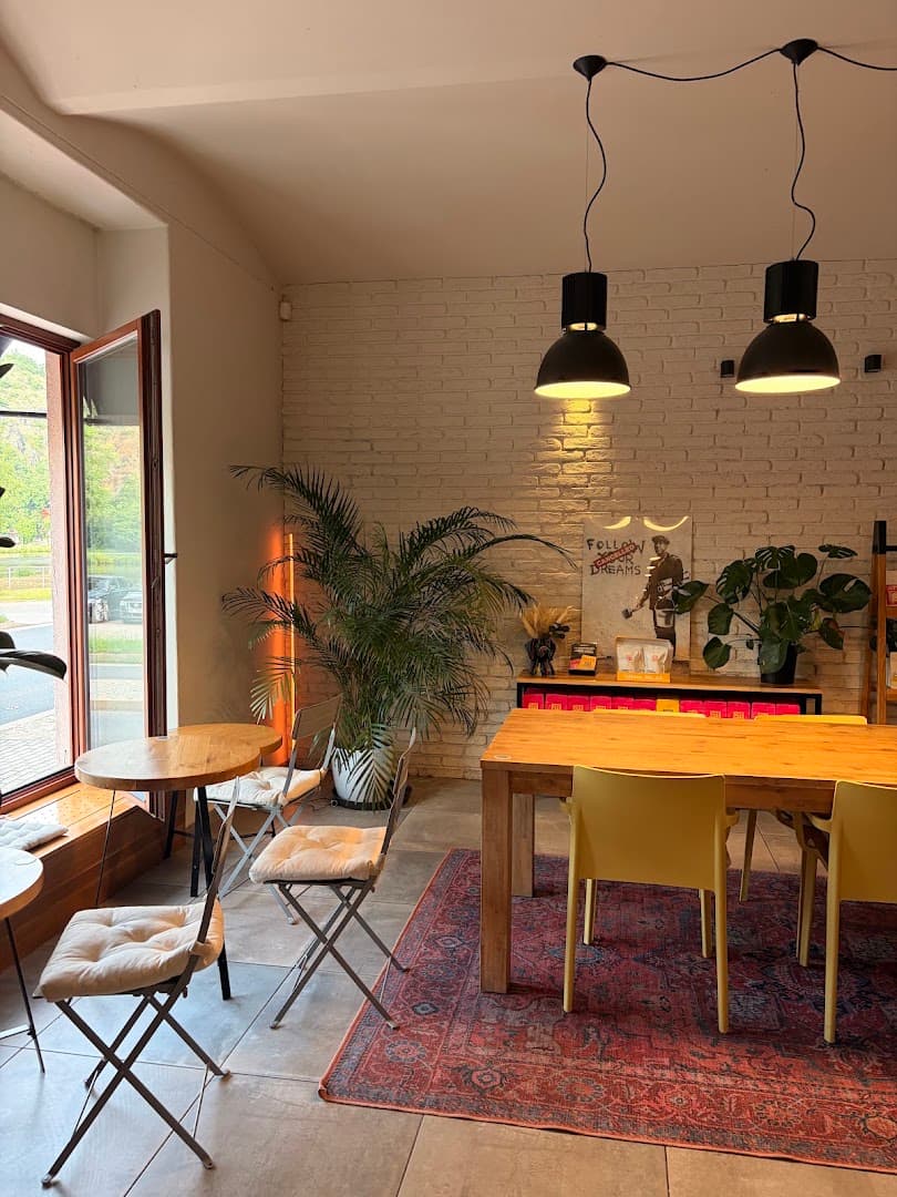 Interior of DISTRICT 25 | specialty coffee & wine, specialty coffee shop in Prague