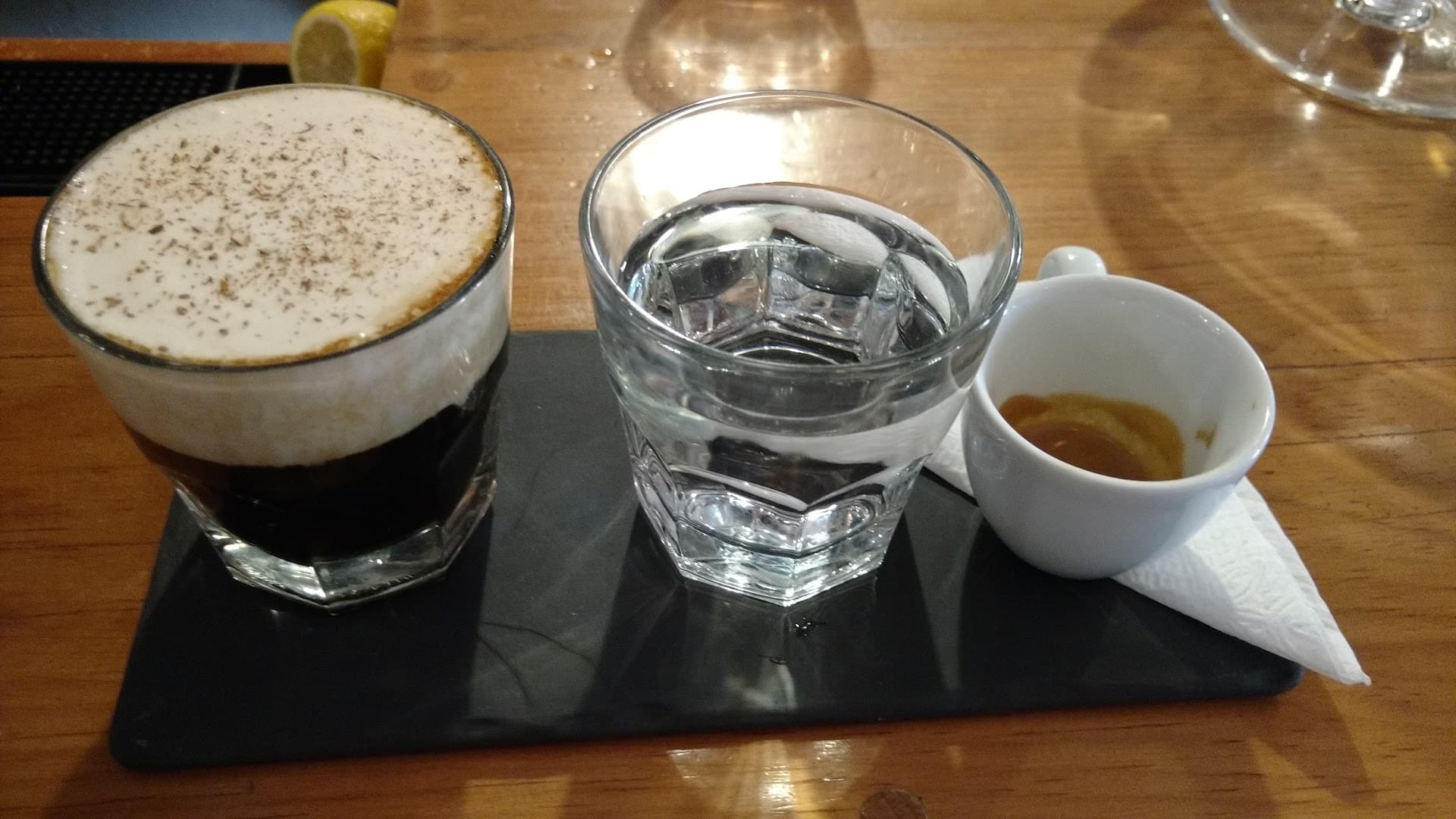 Coffee at Pólvora Café, specialty coffee shop in Mexico City