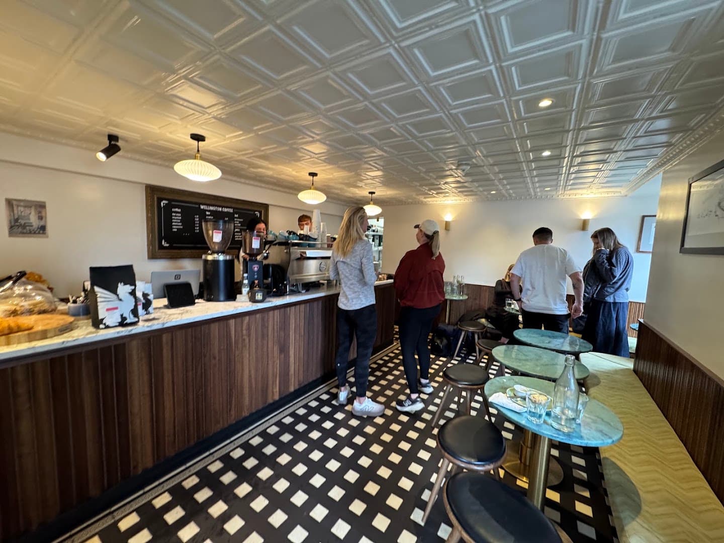 Interior of Wellington Coffee, specialty coffee shop in Edinburgh