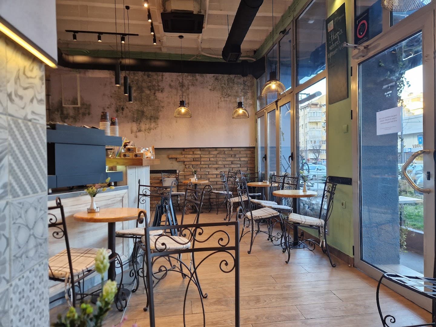 Interior of The Cups Coffee House, specialty coffee shop in Belgrade