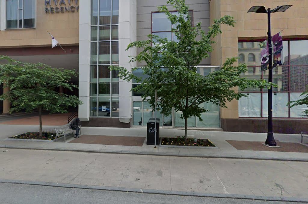 Storefront of Boulder Coffee at the Hyatt Regency, specialty coffee shop in Rochester